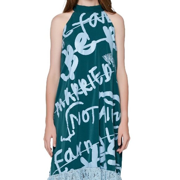 Runway NWOT Ziztar wordings lace maxi dress - Picture 12 of 12